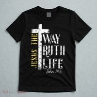 Jesus is the way truth and life John 146 T-Shirt thumb 5