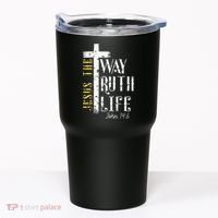 Jesus is the way truth and life John 146 Tumbler thumb 0