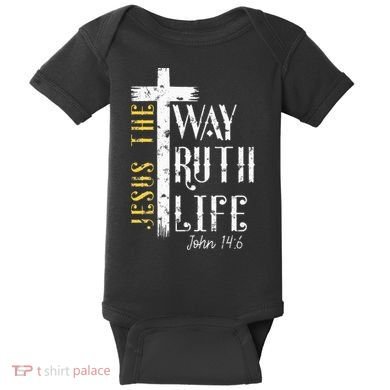 Jesus is the way truth and life John 146 Baby Bodysuit