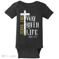 Jesus is the way truth and life John 146 Baby Bodysuit thumb 0
