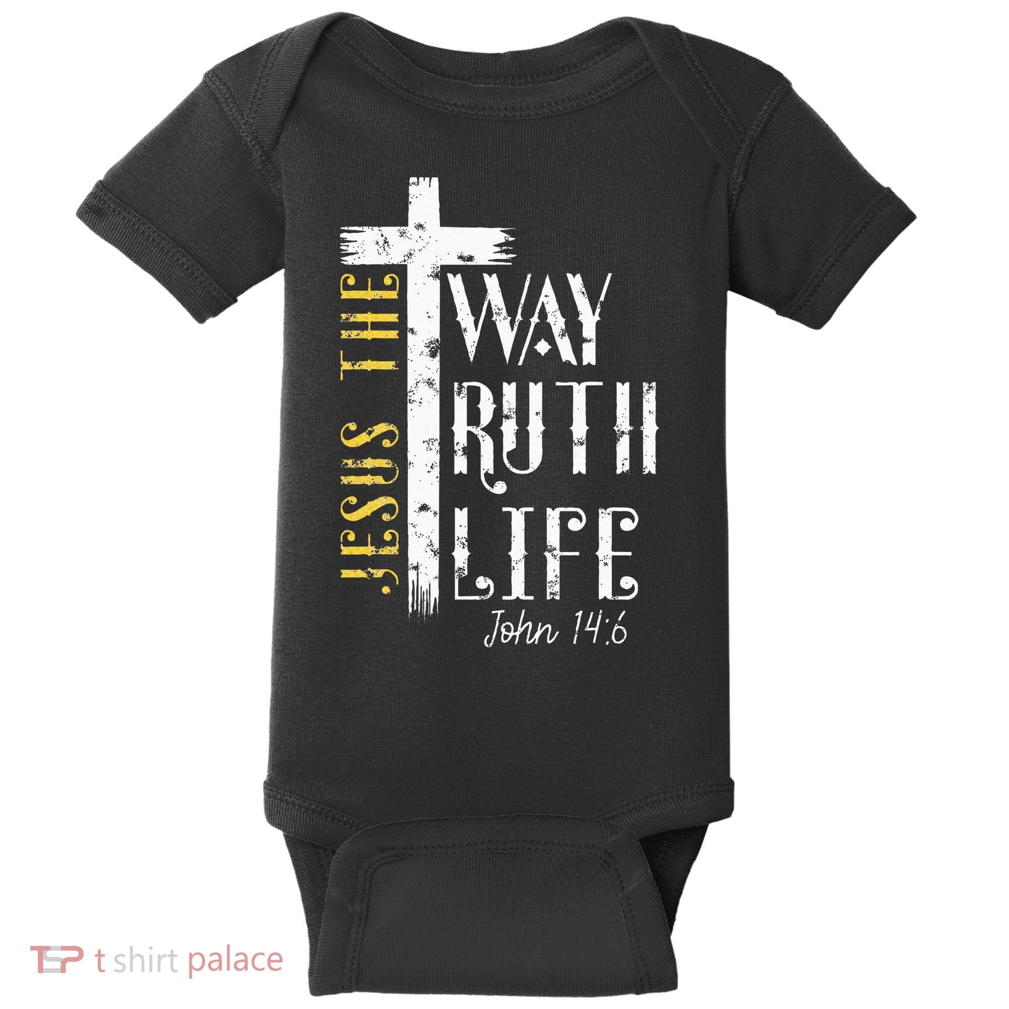 Jesus is the way truth and life John 146 Baby Bodysuit