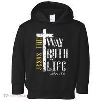 Jesus is the way truth and life John 146 Toddler Hoodie thumb 0