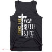 Jesus is the way truth and life John 146 Tank Top thumb 0