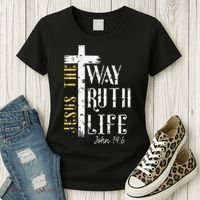 Jesus is the way truth and life John 146 Women's T-Shirt thumb 3