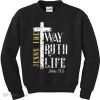 Jesus is the way truth and life John 146 Kids Sweatshirt thumb 0