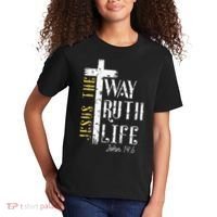 Jesus is the way truth and life John 146 Kids T-Shirt thumb 2