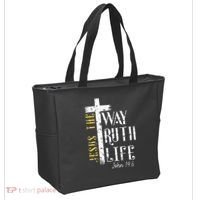 Jesus is the way truth and life John 146 Tote Bag thumb 2