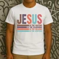 Jesus In The Waiting Quote Christian Vintage T-Shirt thumb 3