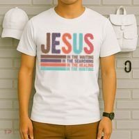 Jesus In The Waiting Quote Christian Vintage T-Shirt thumb 6