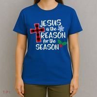 Jesus Is The Reason For The Season Christian Christmas Meaningful Gift T-Shirt thumb 4