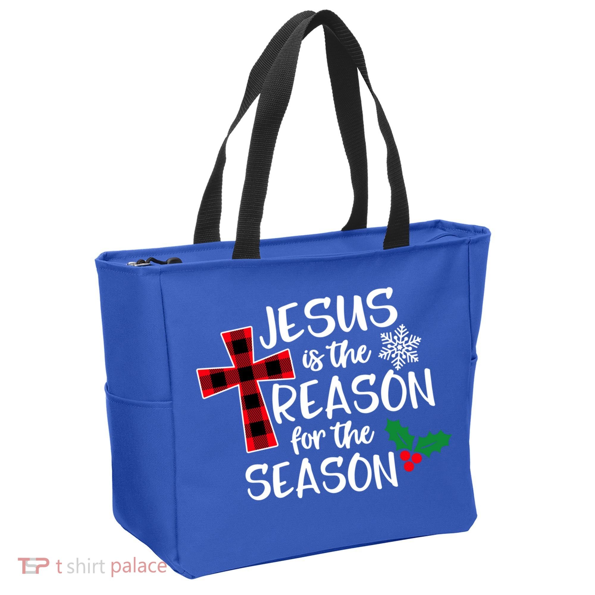 Jesus Is The Reason For The Season Christian Christmas Meaningful Gift Tote Bag