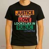 Justice Is What Love Looks Like In Public Social Justice T-Shirt thumb 3