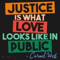 Justice Is What Love Looks Like In Public Social Justice Ornament thumb 1