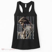 Jesus Is Way Truth And The Life Catholic Bible Quote Women's Tank Top thumb 0
