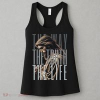 Jesus Is Way Truth And The Life Catholic Bible Quote Women's Tank Top thumb 3