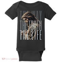 Jesus Is Way Truth And The Life Catholic Bible Quote Baby Bodysuit thumb 0