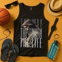 Jesus Is Way Truth And The Life Catholic Bible Quote Tank Top thumb 4