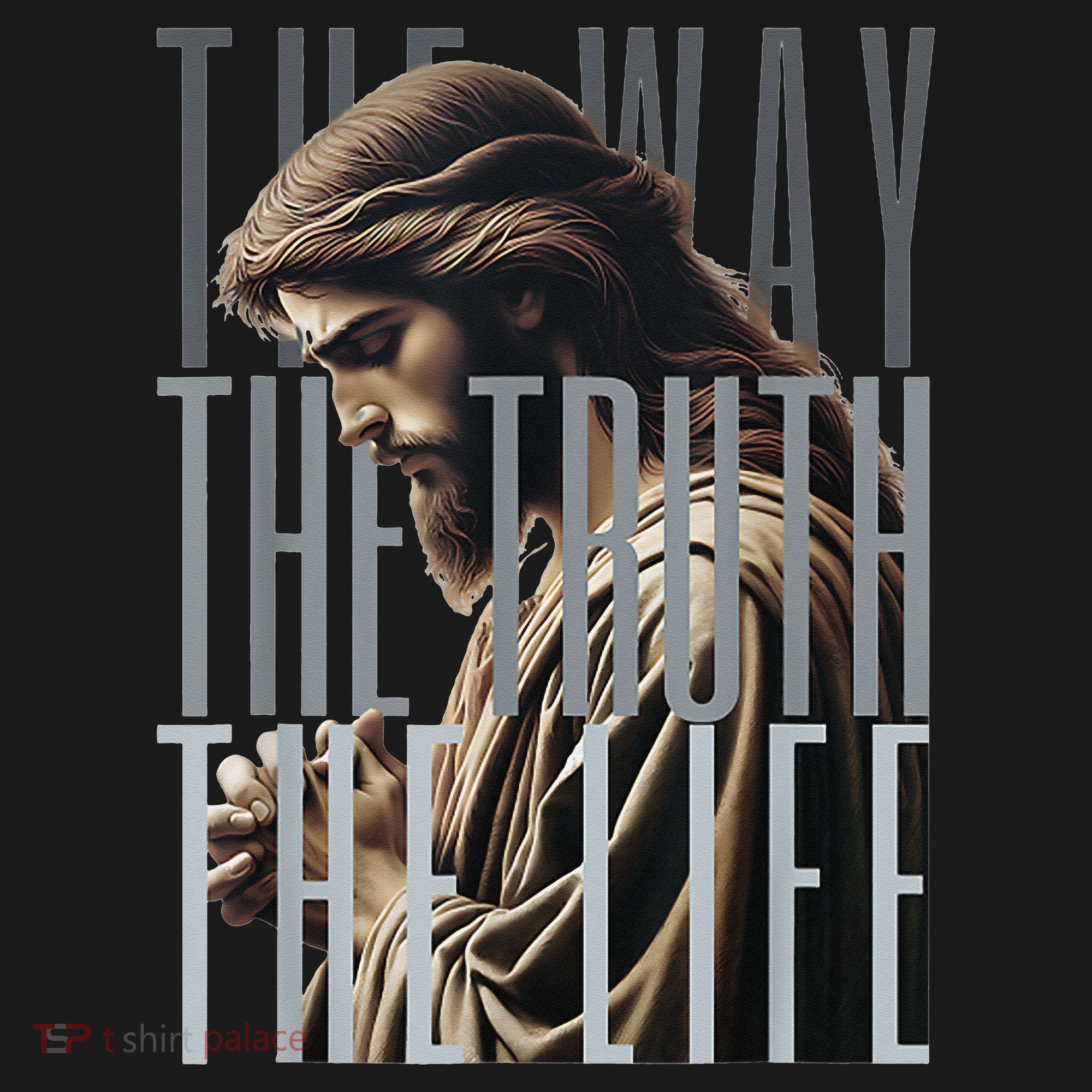 Jesus Is Way Truth And The Life Catholic Bible Quote Women's T-Shirt