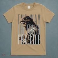 Jesus Is Way Truth And The Life Catholic Bible Quote T-Shirt thumb 5