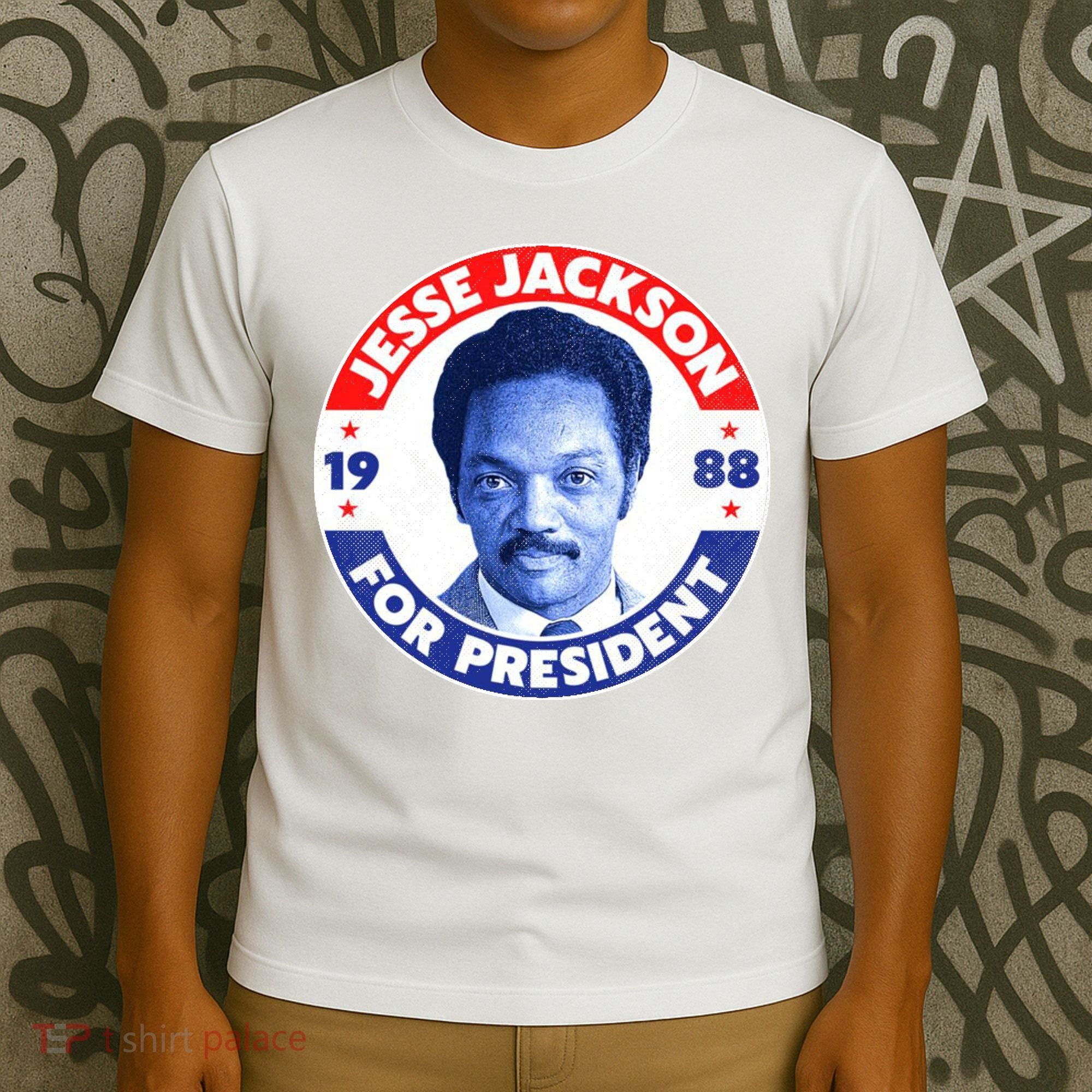 Jesse Jackson 1988 Vintage Retro President T-Shirt