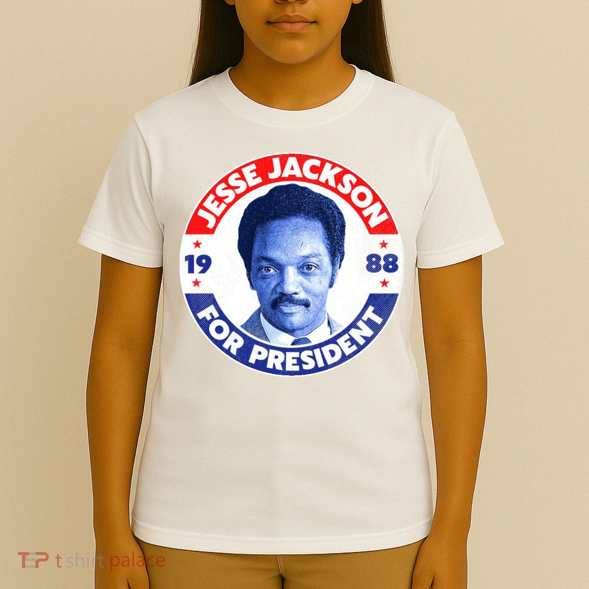 Jesse Jackson 1988 Vintage Retro President T-Shirt