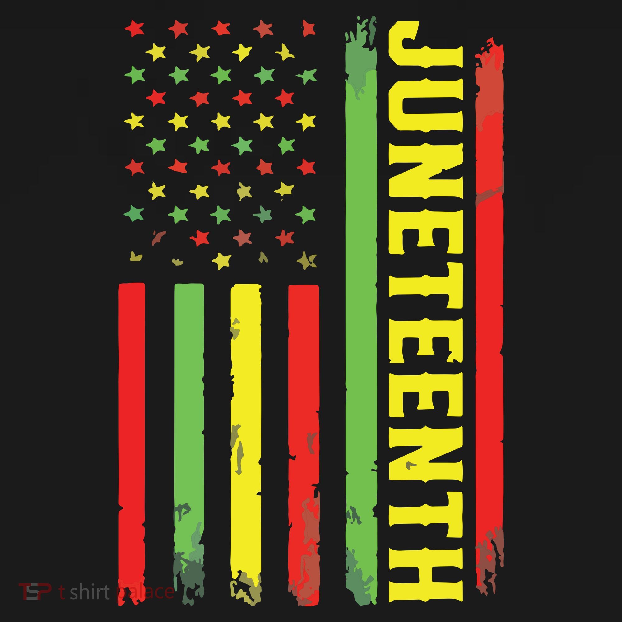 Juneteenth June 19th 1865 Juneteenth Black Freedom Day Flag Ornament