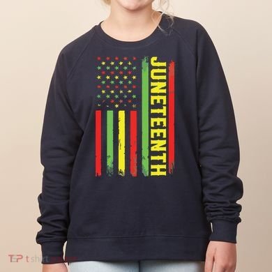 Juneteenth June 19th 1865 Juneteenth Black Freedom Day Flag Women's Sweatshirt