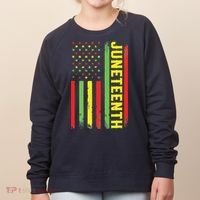 Juneteenth June 19th 1865 Juneteenth Black Freedom Day Flag Women's Sweatshirt thumb 0