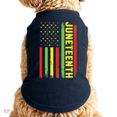 Juneteenth June 19th 1865 Juneteenth Black Freedom Day Flag Doggie Tank