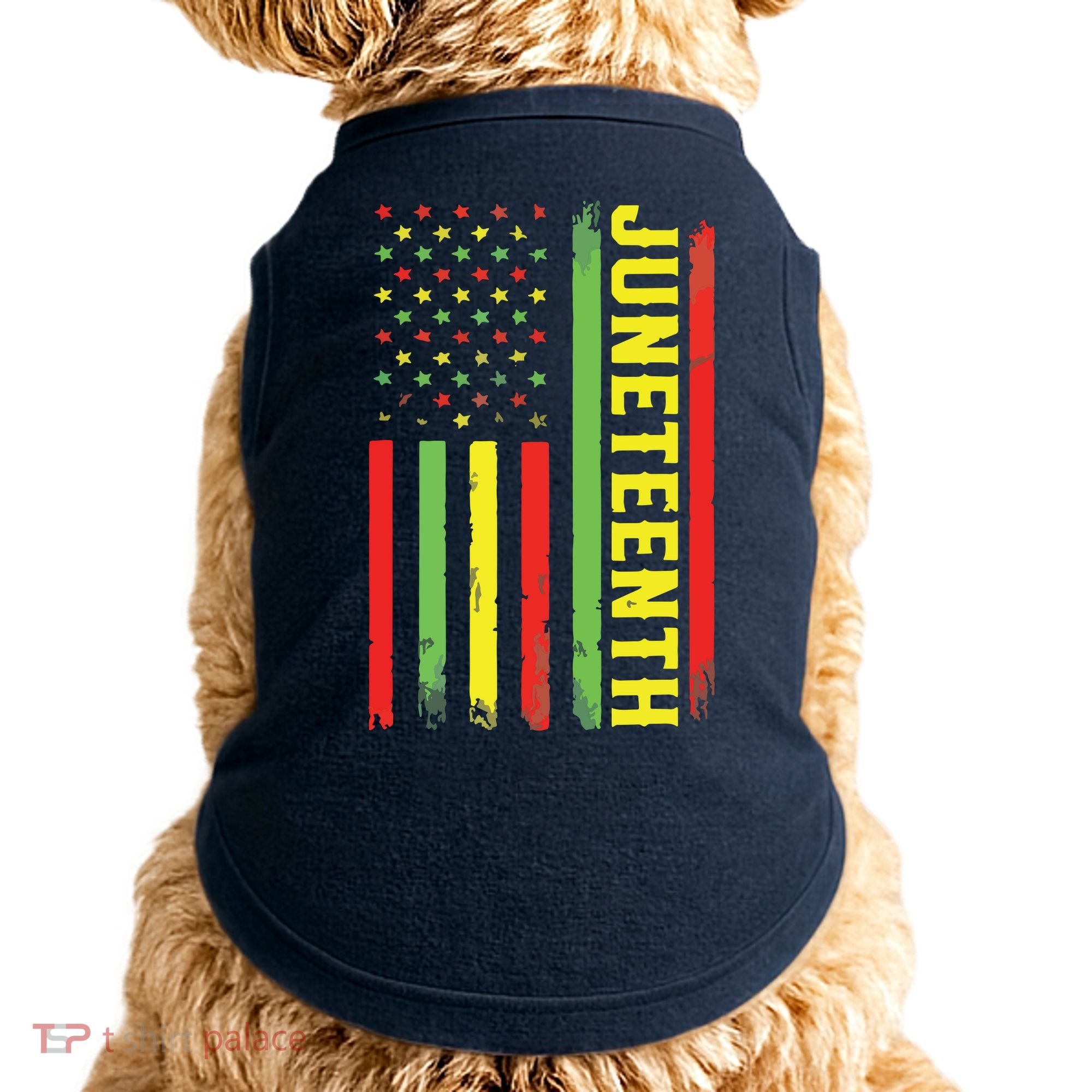 Juneteenth June 19th 1865 Juneteenth Black Freedom Day Flag Doggie Tank