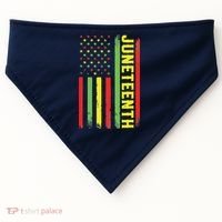 Juneteenth June 19th 1865 Juneteenth Black Freedom Day Flag USA-Made Doggie Bandana thumb 0