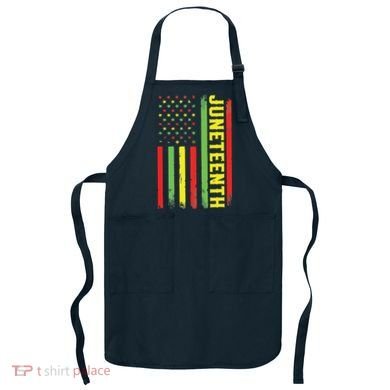 Juneteenth June 19th 1865 Juneteenth Black Freedom Day Flag Apron