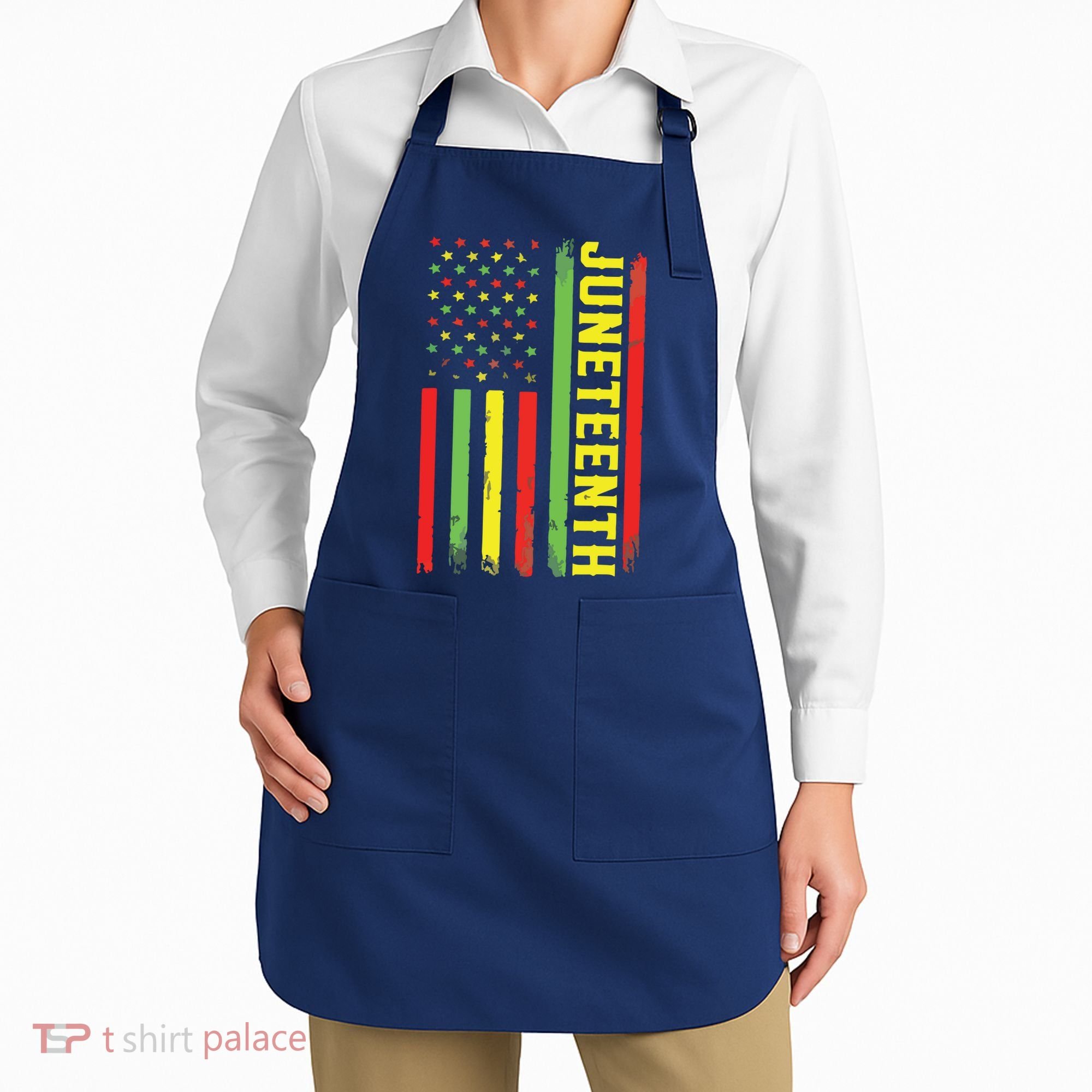 Juneteenth June 19th 1865 Juneteenth Black Freedom Day Flag Apron