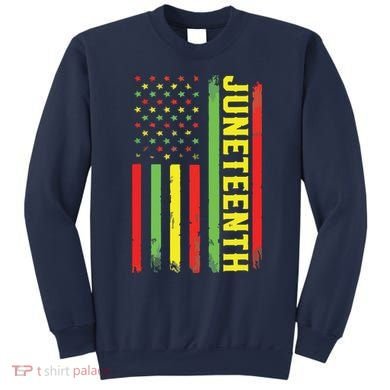 Juneteenth June 19th 1865 Juneteenth Black Freedom Day Flag Sweatshirt