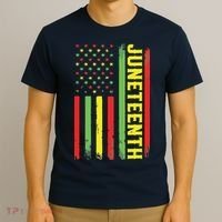 Juneteenth June 19th 1865 Juneteenth Black Freedom Day Flag T-Shirt thumb 3