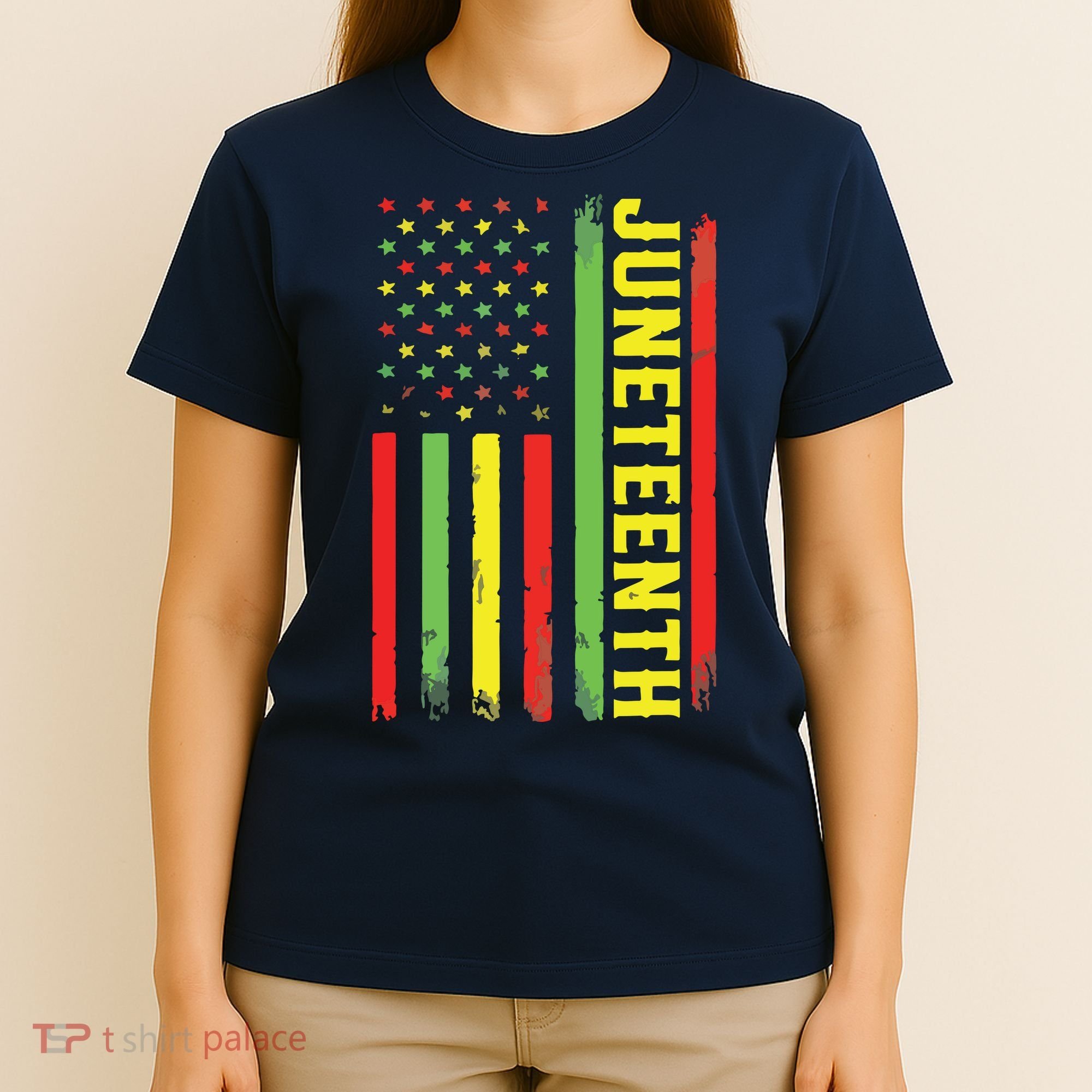 Juneteenth June 19th 1865 Juneteenth Black Freedom Day Flag T-Shirt