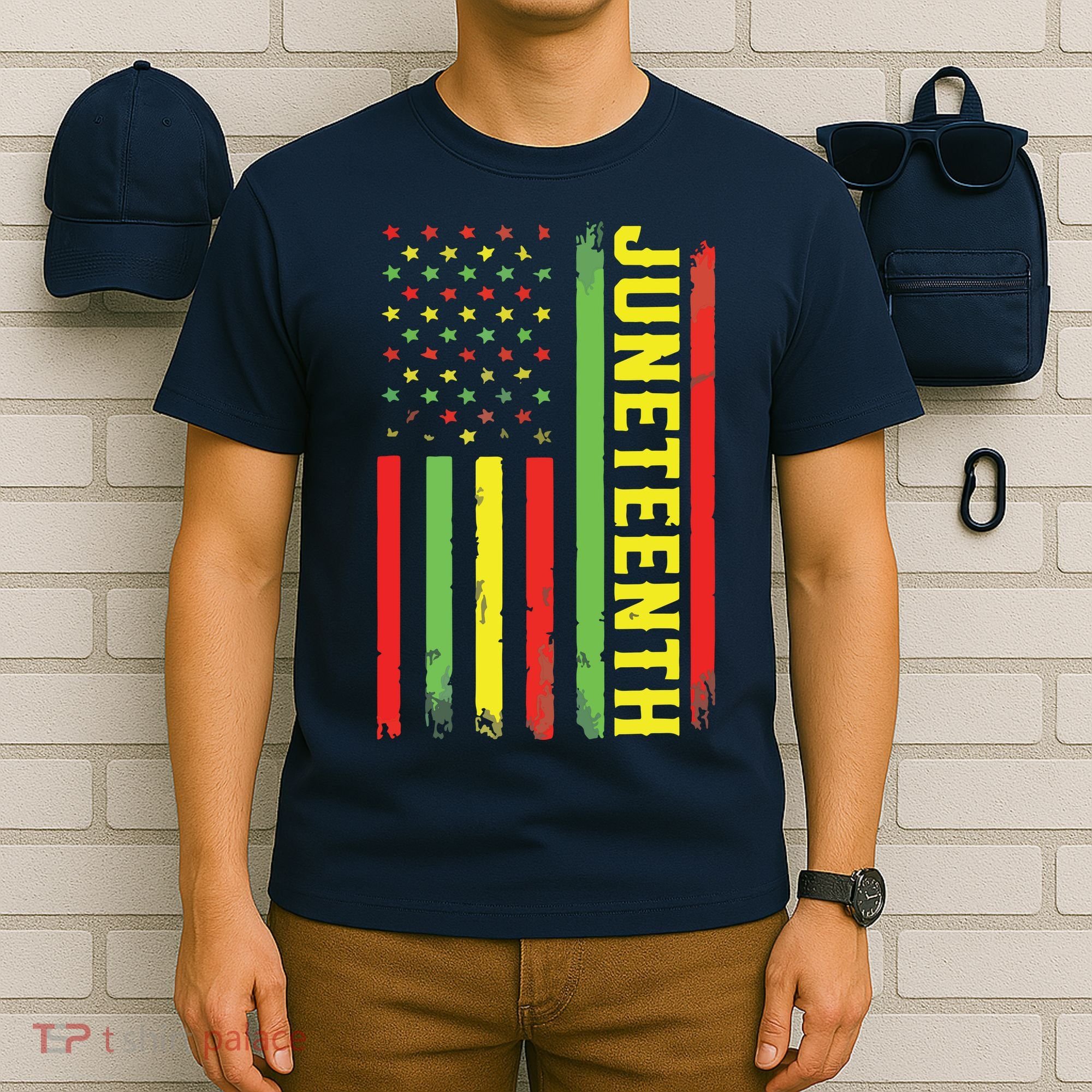 Juneteenth June 19th 1865 Juneteenth Black Freedom Day Flag T-Shirt