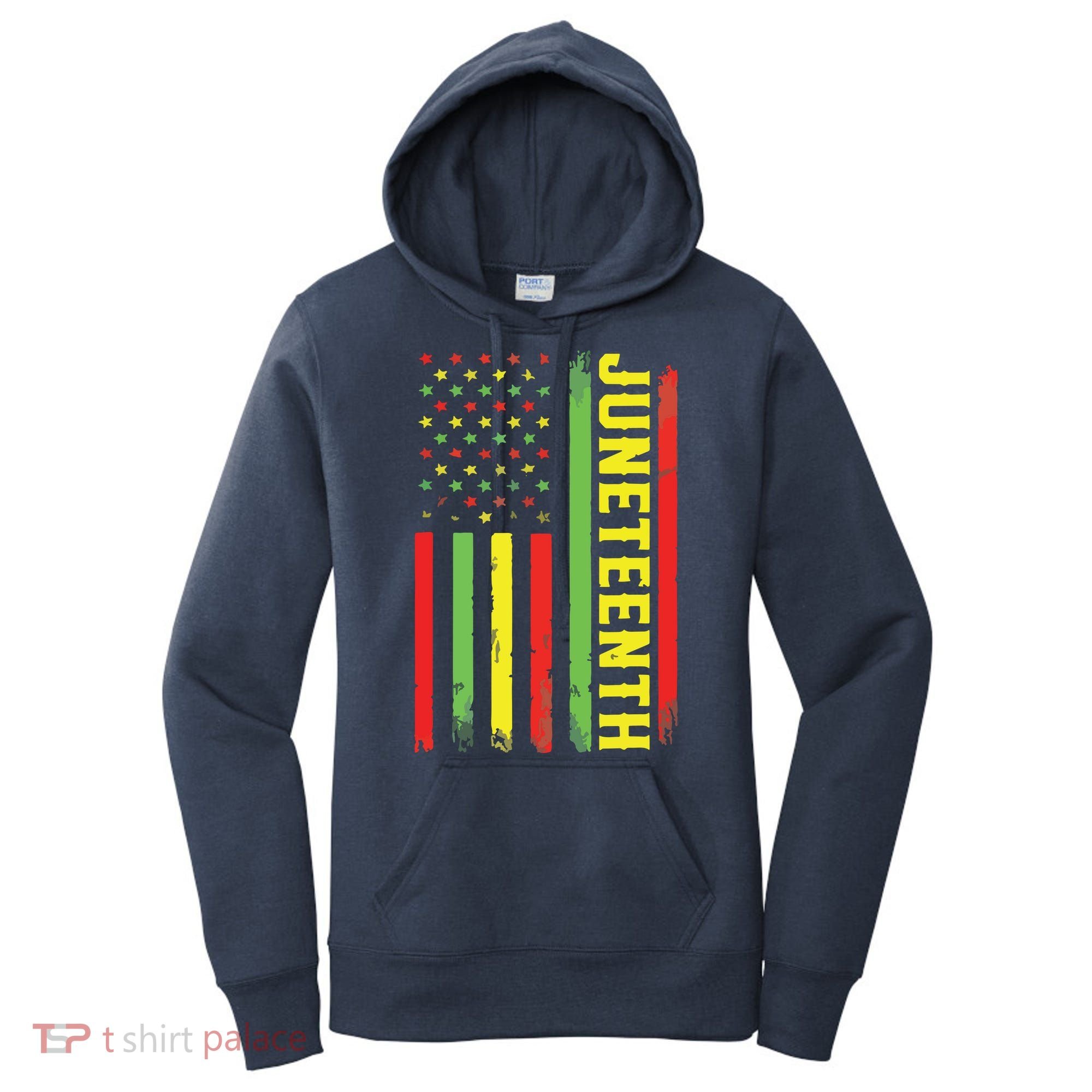 Juneteenth June 19th 1865 Juneteenth Black Freedom Day Flag Women's Hoodie