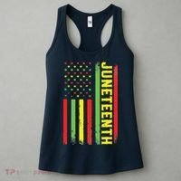 Juneteenth June 19th 1865 Juneteenth Black Freedom Day Flag Women's Tank Top thumb 3