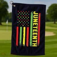 Juneteenth June 19th 1865 Juneteenth Black Freedom Day Flag Golf Towel thumb 1