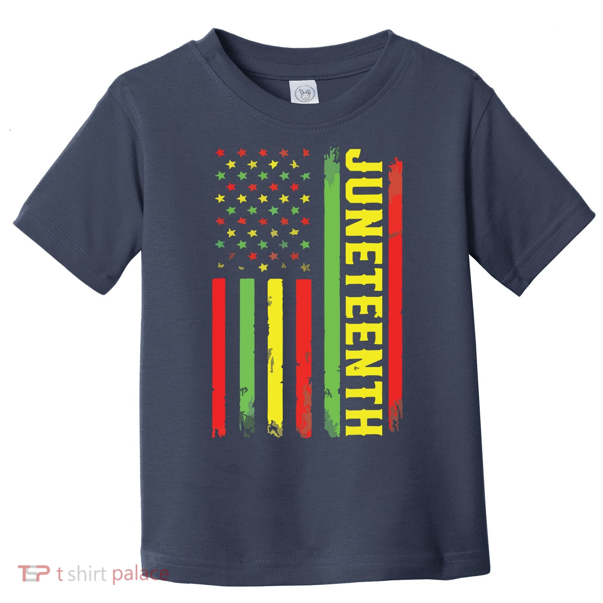 Juneteenth June 19th 1865 Juneteenth Black Freedom Day Flag Toddler T-Shirt