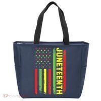 Juneteenth June 19th 1865 Juneteenth Black Freedom Day Flag Tote Bag thumb 0