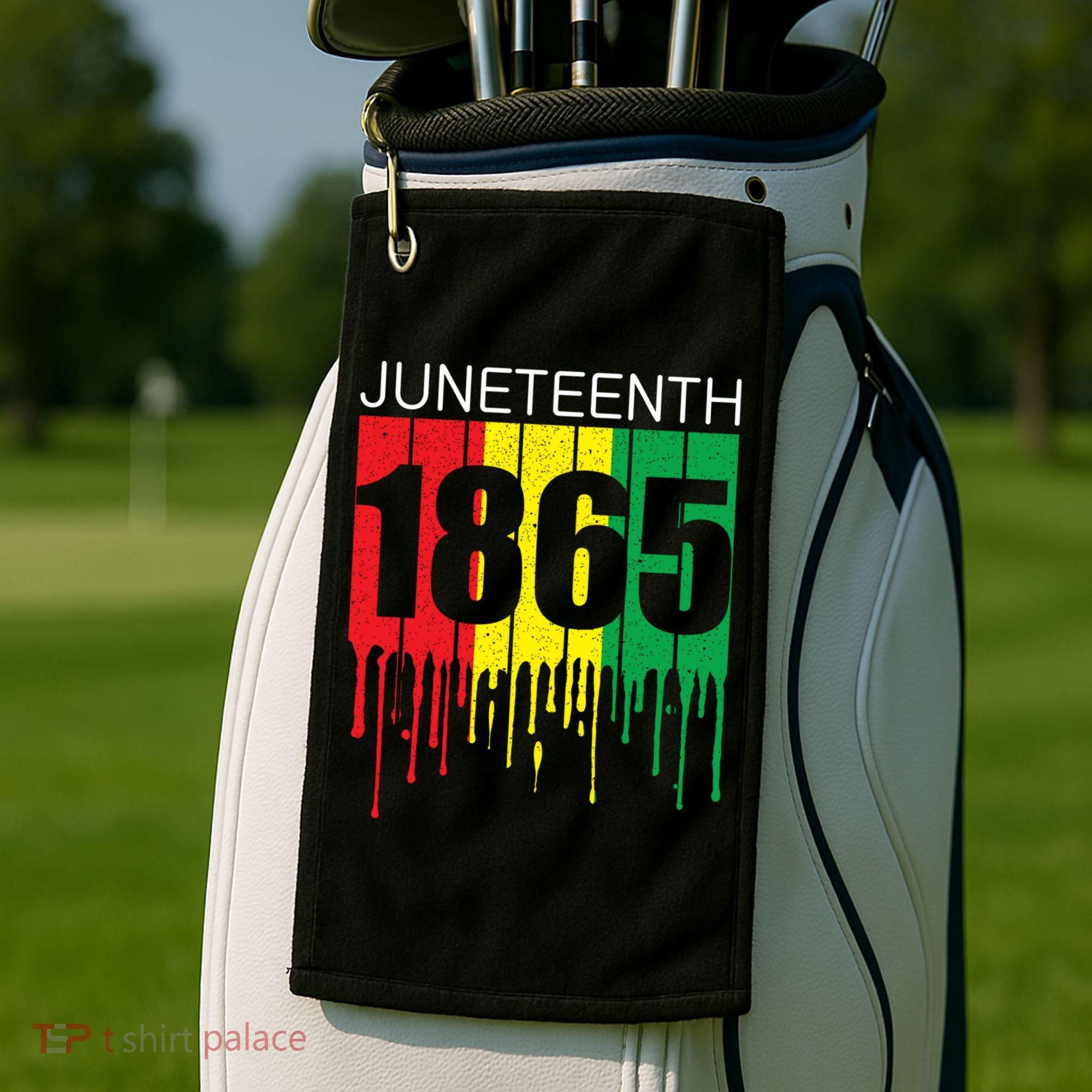 Juneteenth June 19th 1865 Freedom Day African Juneteenth Gift Golf Towel