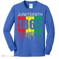 Juneteenth June 19th 1865 Freedom Day African Juneteenth Gift Kids Long Sleeve Shirt thumb 0