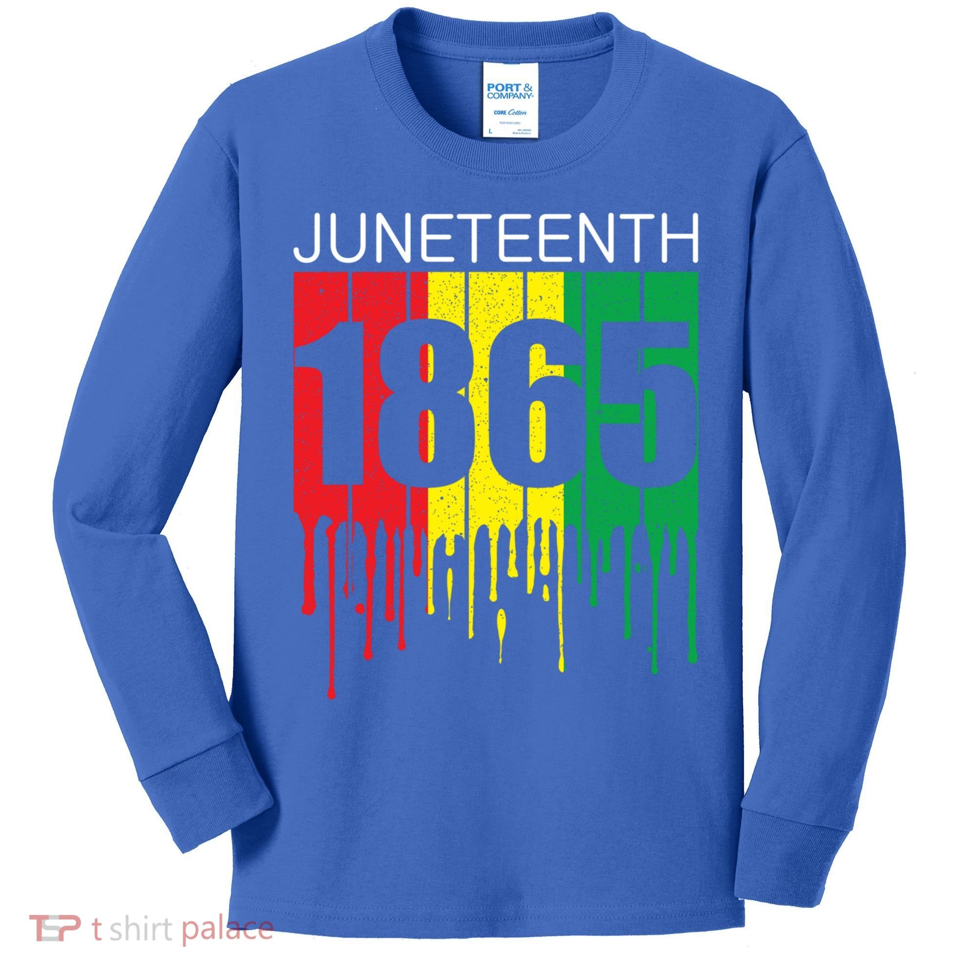 Juneteenth June 19th 1865 Freedom Day African Juneteenth Gift Kids Long Sleeve Shirt