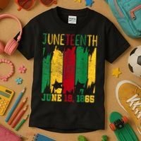 Juneteenth June 19th 1865 Juneteenth Freedom Day Kids T-Shirt thumb 3