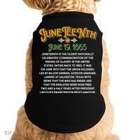 Juneteenth June 19 1865 African American History Doggie Tank thumb 0