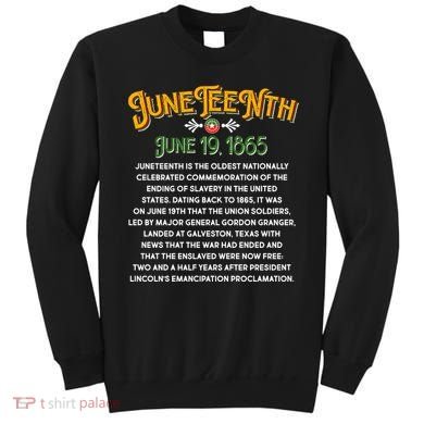 Juneteenth June 19 1865 African American History Sweatshirt
