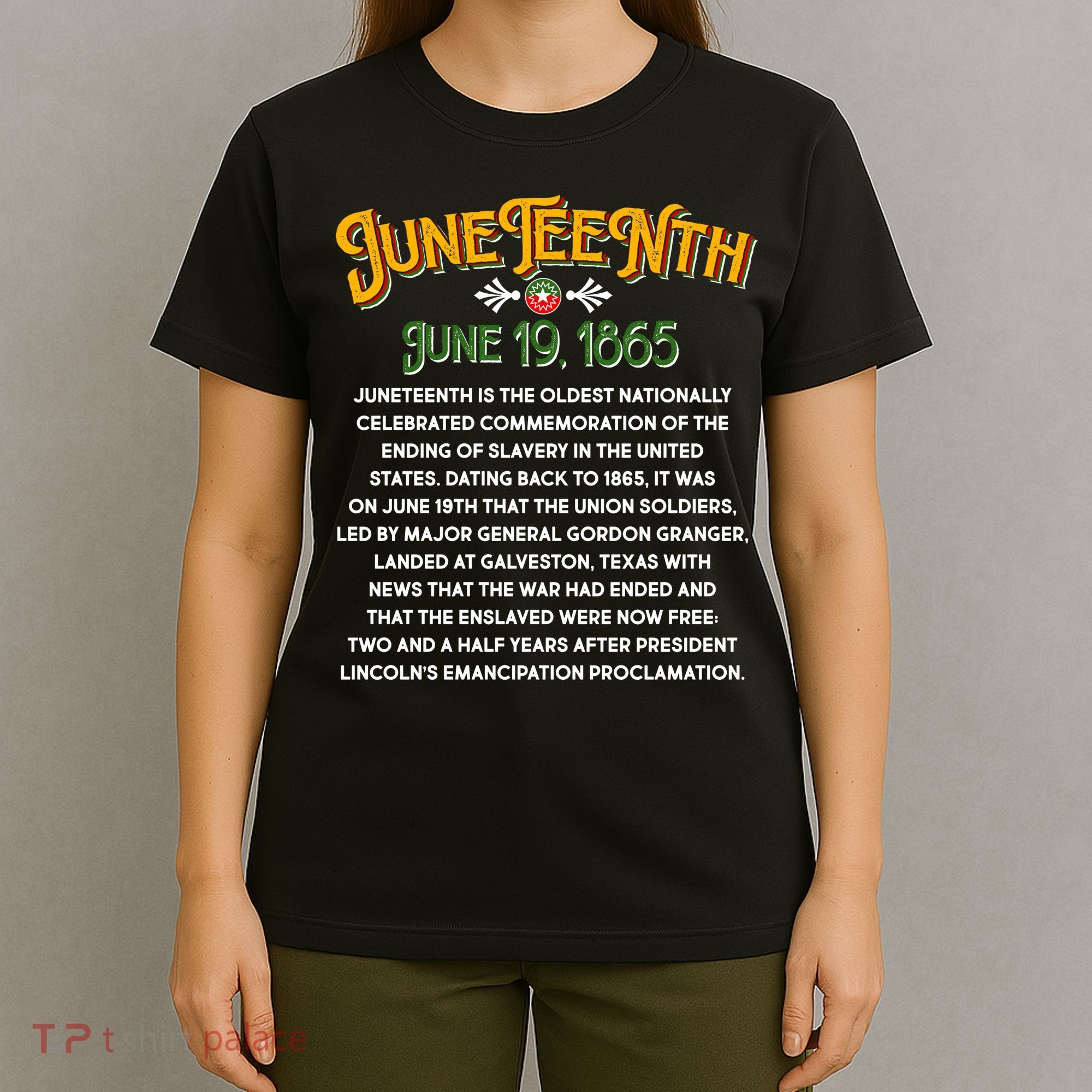 Juneteenth June 19 1865 African American History T-Shirt