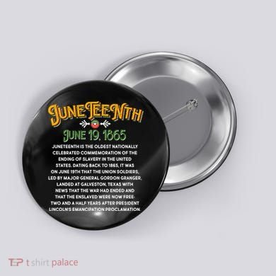 Juneteenth June 19 1865 African American History Button